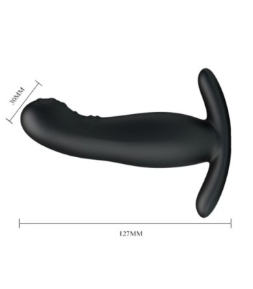 MR PLAY - MASAJEADOR DE PROSTATA NEGRO RECARGABLE