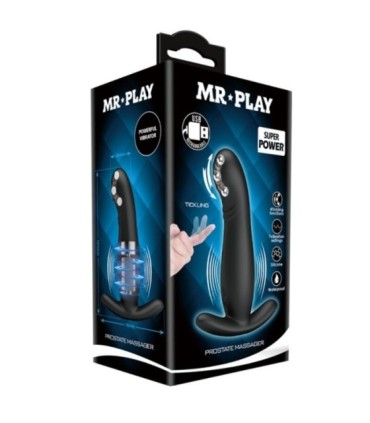 MR PLAY - MASAJEADOR DE PROSTATA NEGRO RECARGABLE