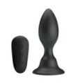 MR PLAY - PLUG ANAL CON VIBRACIÓN NEGRO CONTROL REMOTO
