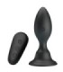 MR PLAY - PLUG ANAL CON VIBRACIÓN NEGRO CONTROL REMOTO
