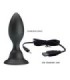 MR PLAY - PLUG ANAL CON VIBRACIÓN NEGRO CONTROL REMOTO