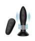 MR PLAY - PLUG CON BOLAS ROTADORAS NEGRO CONTROL REMOTO