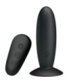 MR PLAY - PLUG ANAL CON VIBRACIÓN NEGRO CONTROL REMOTO