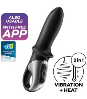 SATISFYER - HOT PASSION VIBRADOR ANAL APP NEGRO