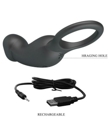 PRETTY LOVE - TRAE ANILLO & VIBRADOR NEGRO