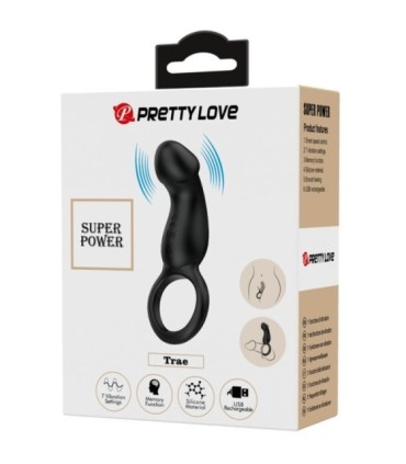 PRETTY LOVE - TRAE ANILLO & VIBRADOR NEGRO