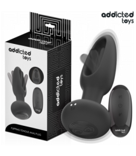 ADDICTED TOYS - PLUG ANAL CON LENGUA VIBRADORA Y CONTROL REMOTO