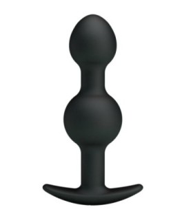 PRETTY LOVE - BOLAS ANALES SILICONA ESTIMULACION ESPECIAL 10.3 CM NEGRO