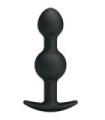 PRETTY LOVE - BOLAS ANALES SILICONA ESTIMULACION ESPECIAL 10.3 CM NEGRO