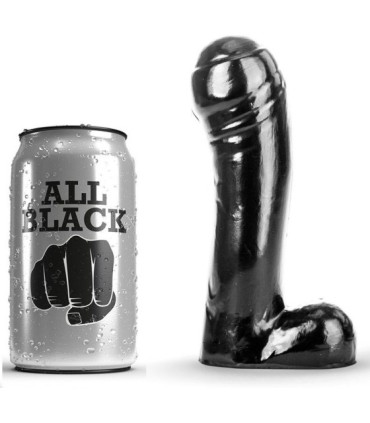 ALL BLACK - DILDO NEGRO 15 CM
