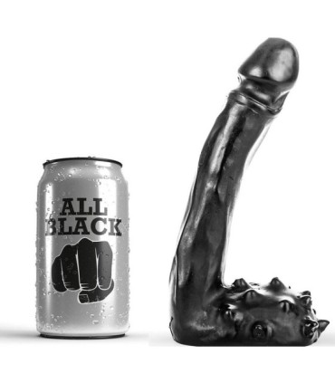 ALL BLACK - DILDO REALÍSTICO 19 CM