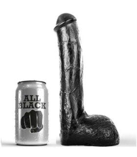 ALL BLACK - PENE REALÍSTICO ANAL 23 CM