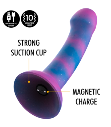 MYTHOLOGY - DION GALACTIC DILDO M - VIBRADOR COMPATIBLE CON WATCHME WIRELESS TECHNOLOGY