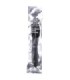 ALL BLACK - RIDGED DUCHA ANAL SILICONA 27 CM