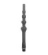 ALL BLACK - BEADED DUCHA ANAL SILICONA 27 CM