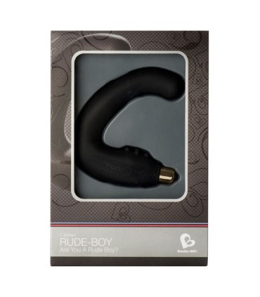 ROCKS-OFF - RUDE-BOY MASAJEADOR DEL PUNTO G MASCULINO 7 V NEGRO