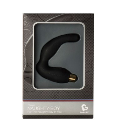 ROCKS-OFF - NAUGHTY-BOY MASAJEADOR DEL PUNTO G MASCULINO 7 V NEGRO