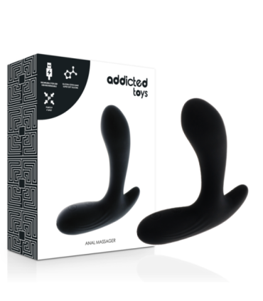 ADDICTED TOYS - ANAL MASSAGER BLACK VIBRATION