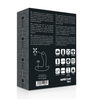 ADDICTED TOYS - ANAL MASSAGER BLACK VIBRATION