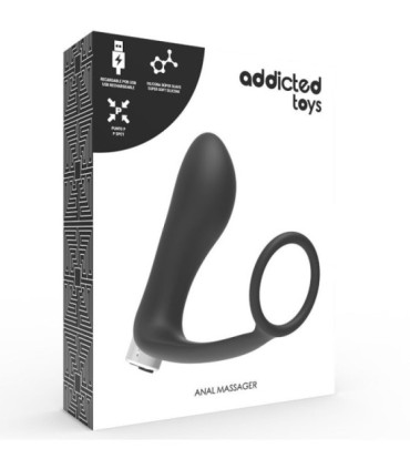 ADDICTED TOYS - VIBRADOR PROSTÁTICO RECARGABLE MODEL 1 - NEGRO