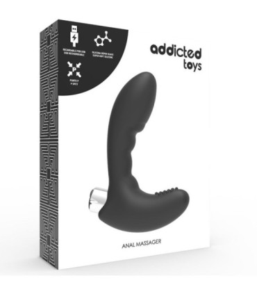 ADDICTED TOYS - VIBRADOR PROSTÁTICO RECARGABLE MODEL 4 - NEGRO