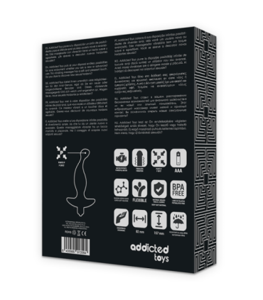 ADDICTED TOYS - MASAJEADOR ANAL CON VIBRACIÓN NEGRO MODELO 1