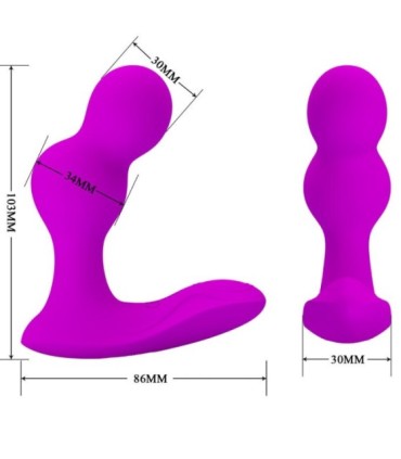 PRETTY LOVE - TERRANCE MASAJEADOR VIBRADOR ANAL CON CONTROL REMOTO