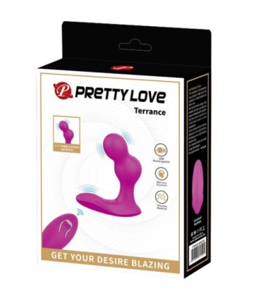 PRETTY LOVE - TERRANCE MASAJEADOR VIBRADOR ANAL CON CONTROL REMOTO