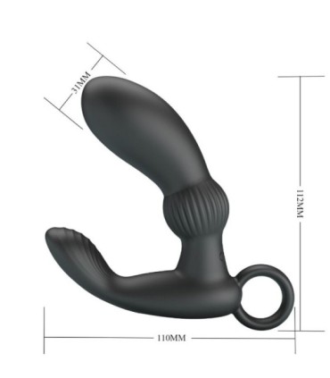 PRETTY LOVE - CAYLA MASAJEADOR VIBRADOR ANAL NEGRO