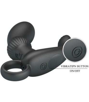 PRETTY LOVE - CAYLA MASAJEADOR VIBRADOR ANAL NEGRO