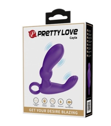 PRETTY LOVE - CAYLA MASAJEADOR VIBRADOR ANAL LILA
