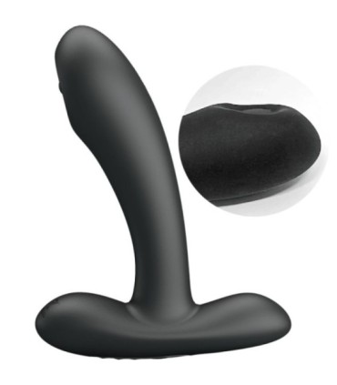 PRETTY LOVE - REMINGTON MASAJEADOR VIBRADOR ANAL Y VAGINAL NEGRO