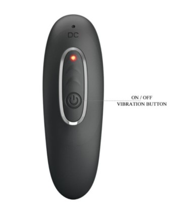 PRETTY LOVE - REMINGTON MASAJEADOR VIBRADOR ANAL Y VAGINAL NEGRO