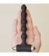 ROCKS- OFF - PETITE SENSATIONS PEARLS PLUG ANAL VIBRADOR NEGRO