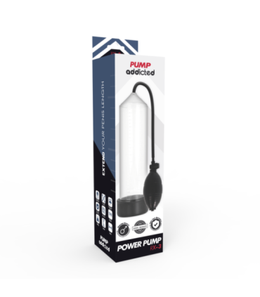 PUMP ADDICTED - BOMBA ERECCIÓN RX3 TRANSPARENTE