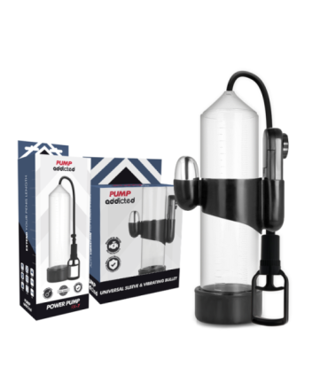 PUMP ADDICTED - BOMBA ERECCIÓN RX7 TRANSPARENTE CON VIBRADOR