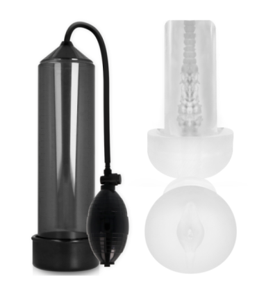 PUMP ADDICTED - RX3 BOMBA ERECCIÓN NEGRO CON MASTURBADOR