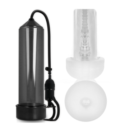 PUMP ADDICTED - BOMBA ERECCIÓN RX5 BLACK CON MASTURBADOR