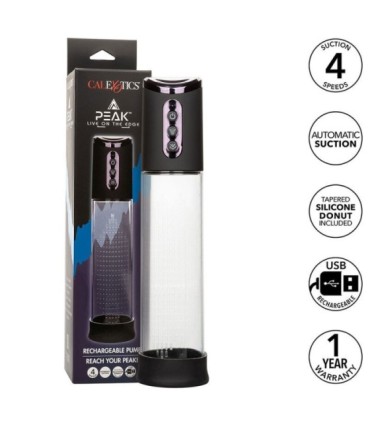 CALEXOTICS - PEAK BOMBA ONDAS ESTIMULADORASA 4 VELOCIDADES NEGRO