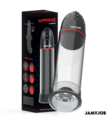 JAMYJOB - XPAND BOMBA AUTOMÁTICA 3 NIVELES DE ONDAS ESTIMULADORAS GRIS