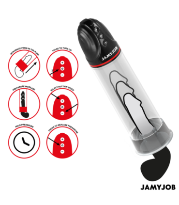 JAMYJOB - XPAND BOMBA AUTOMÁTICA 3 NIVELES DE ONDAS ESTIMULADORAS GRIS