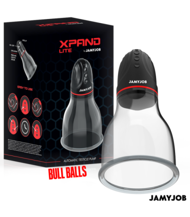 JAMYJOB - XPAND LITE BOMBA AUTOMTICA DE TESTÍCULOS 3 NIVELES DE ONDAS ESTIMULADORAS GRIS