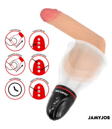 JAMYJOB - XPAND LITE BOMBA AUTOMTICA DE TESTÍCULOS 3 NIVELES DE ONDAS ESTIMULADORAS GRIS