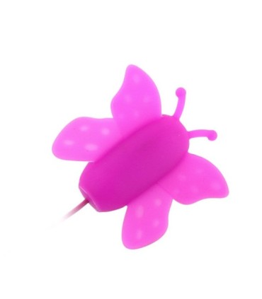 BAILE - ESTIMULADOR DE CLÍTORIS MARIPOSA LOVE EGGS 12 VELOCIDADES LILA CONTROL REMOTO