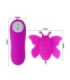 BAILE - ESTIMULADOR DE CLÍTORIS MARIPOSA LOVE EGGS 12 VELOCIDADES LILA CONTROL REMOTO