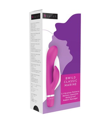 B SWISH - BWILD CLASSIC MARINE RABBIT VIBRATOR CERISE