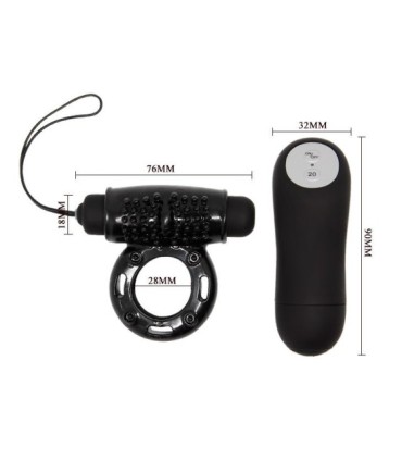 BAILE - ANILLO CONTROL REMOTO NEGRO 20V
