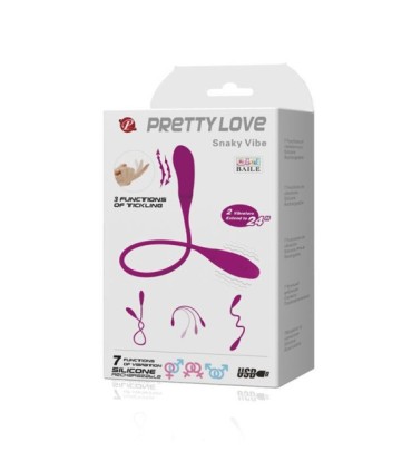 PRETTY LOVE - SMART SNAKY VIBE VIBRADOR 7 V + 3 TICKLING