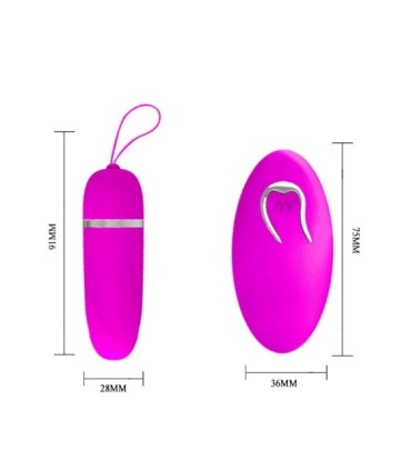 PRETTY LOVE - HUEVO VIBRADOR DEBBY CON MANDO