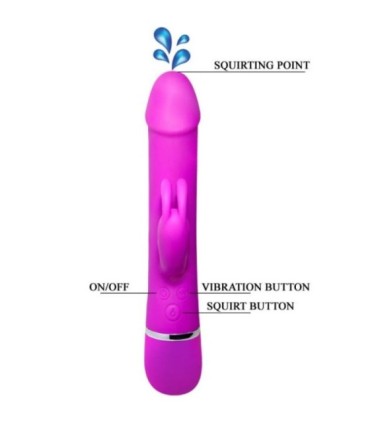PRETTY LOVE - VIBRADOR HENRY 12 MODOS DE VIBRACIÓN Y FUNCIÓN SQUIRT